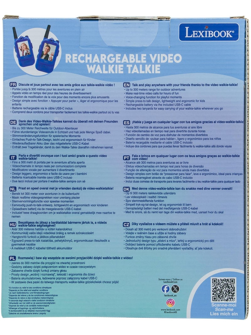 Talkie walkie rechargeable avec appel vidéos N/A - Kiabi