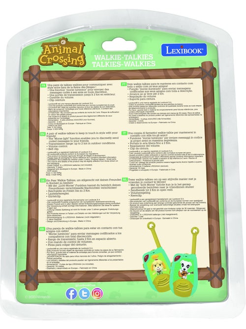 Talkie-walkies animal crossing portée 2km fonction morse - Kiabi Talkie-walkies animal crossing portée 2km fonction morse - Kiabi