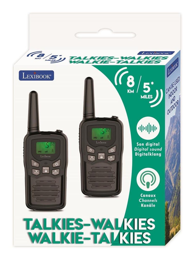 Talkie-walkies digitaux portée 8km et 8 canaux N/A - Kiabi