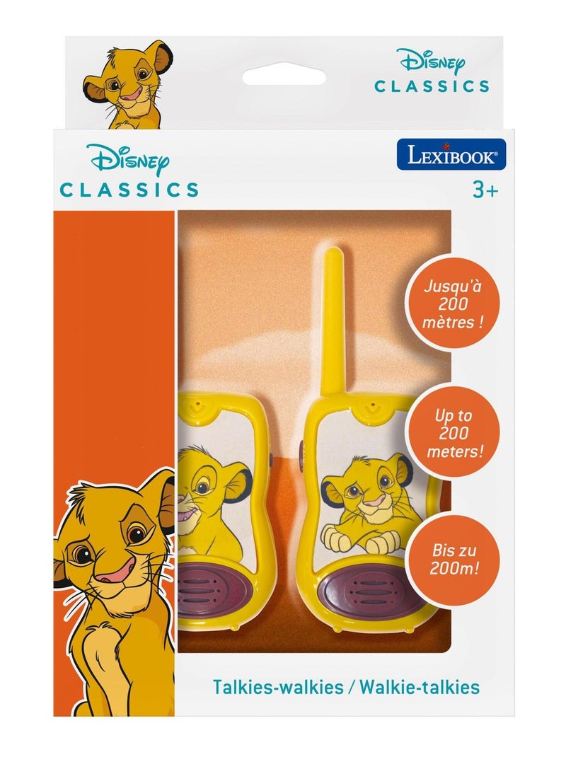 Talkie-walkies le roi lion portée 200m N/A - Kiabi