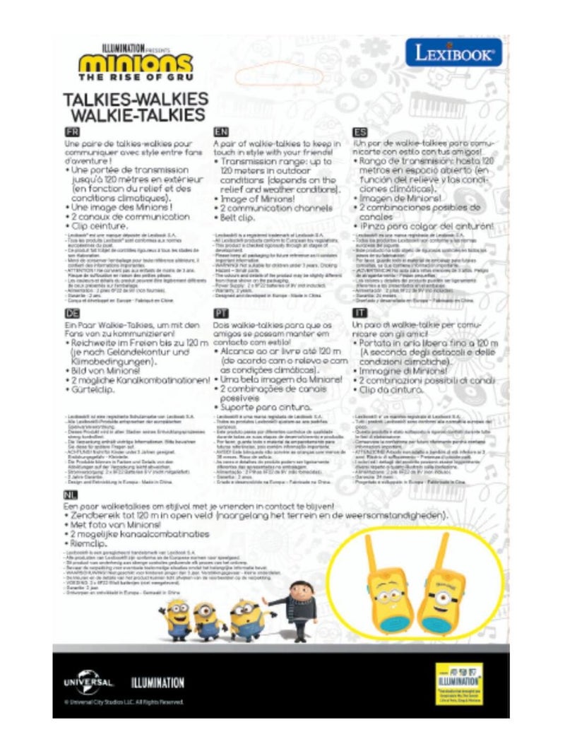 Talkies-walkies les minions portée 200m N/A - Kiabi