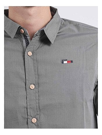 TAMOX shirt met patroon en lange mouwen