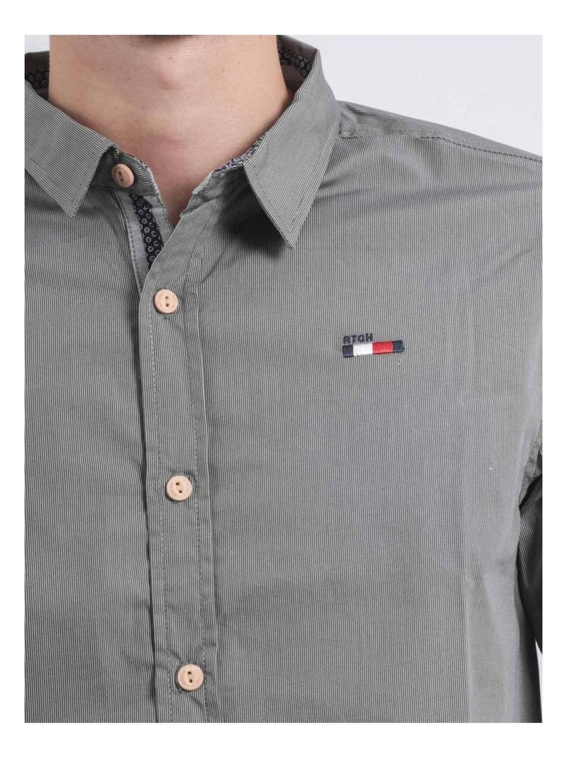 TAMOX shirt met patroon en lange mouwen Grijs - Kiabi
