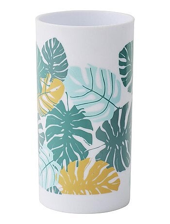 Tandenborstelhouder JUNGLE tropisch van polypropyleen 6,7 x 6,7 x 13 cm – Guy Levasseur