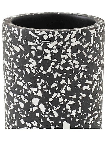 Tandenborstelhouder TERRAZZO – polyhars met materiaaleffect noir Guy Levasseur