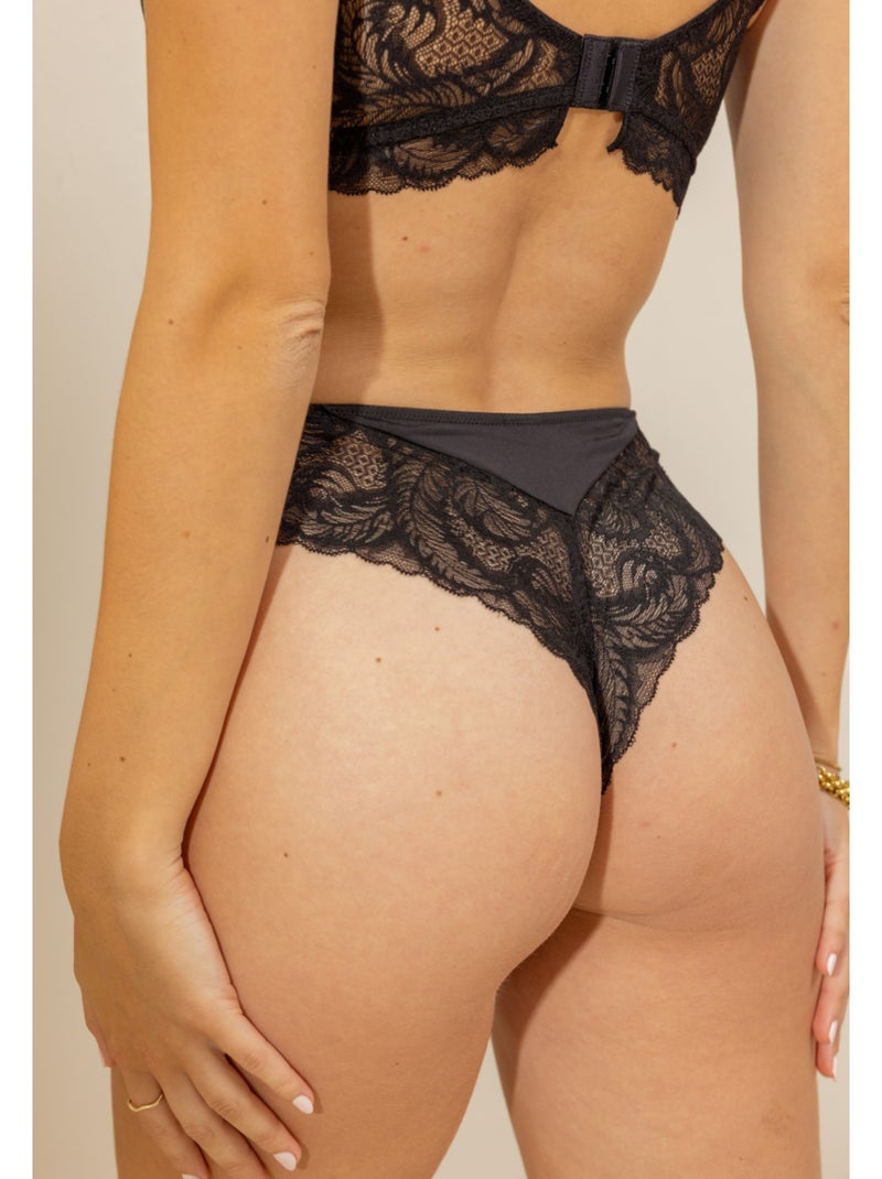 Tanga ambre Noir - Kiabi