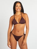Tanga de bain effet irisé Prune - Kiabi