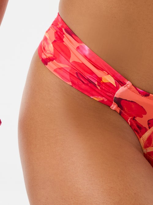 Tanga de bain print fleurs - Kiabi