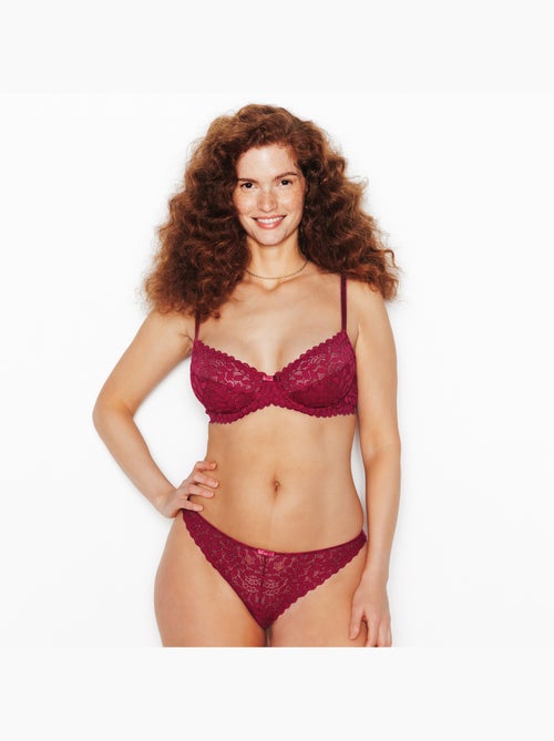 Tanga dentelle isadora - rougegorge lingerie - Kiabi