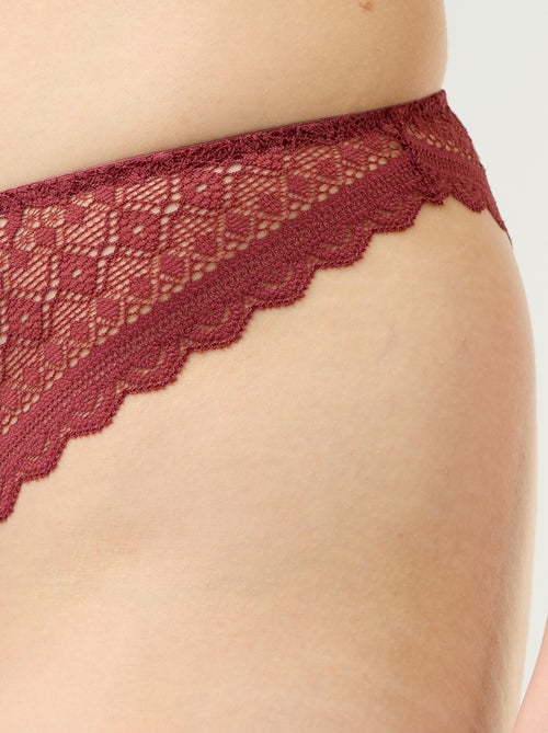 Tanga en dentelle - Kiabi