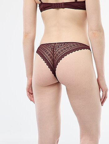 Tanga en dentelle