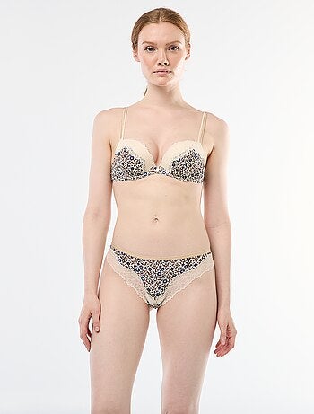 Tanga en microfibre imprimé