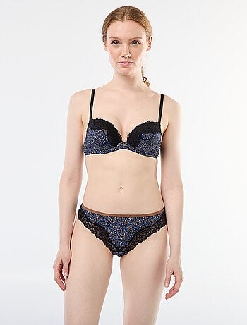 Tanga en microfibre imprimé