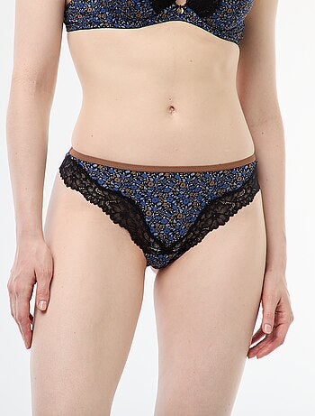 Tanga en microfibre imprimé