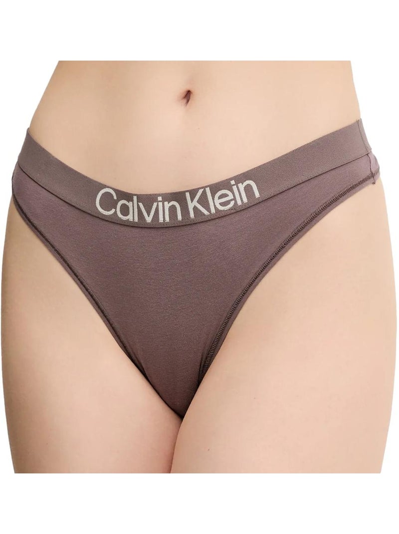 Tanga Femme Calvin Klein Jeans Marron cappuccino - Kiabi