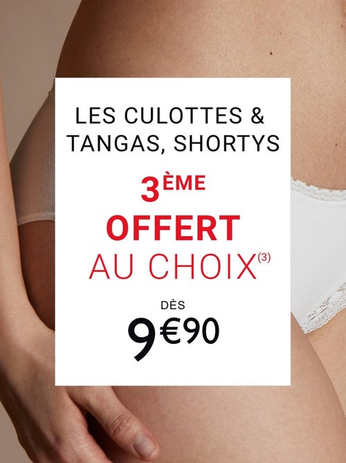 Tanga microfibre perfect - rougegorge lingerie - Kiabi