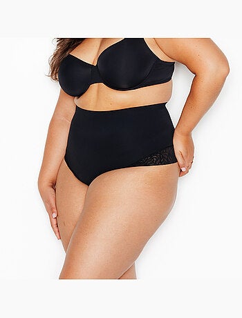 Tanga taille haute gainant sculptant believe - rougegorge lingerie
