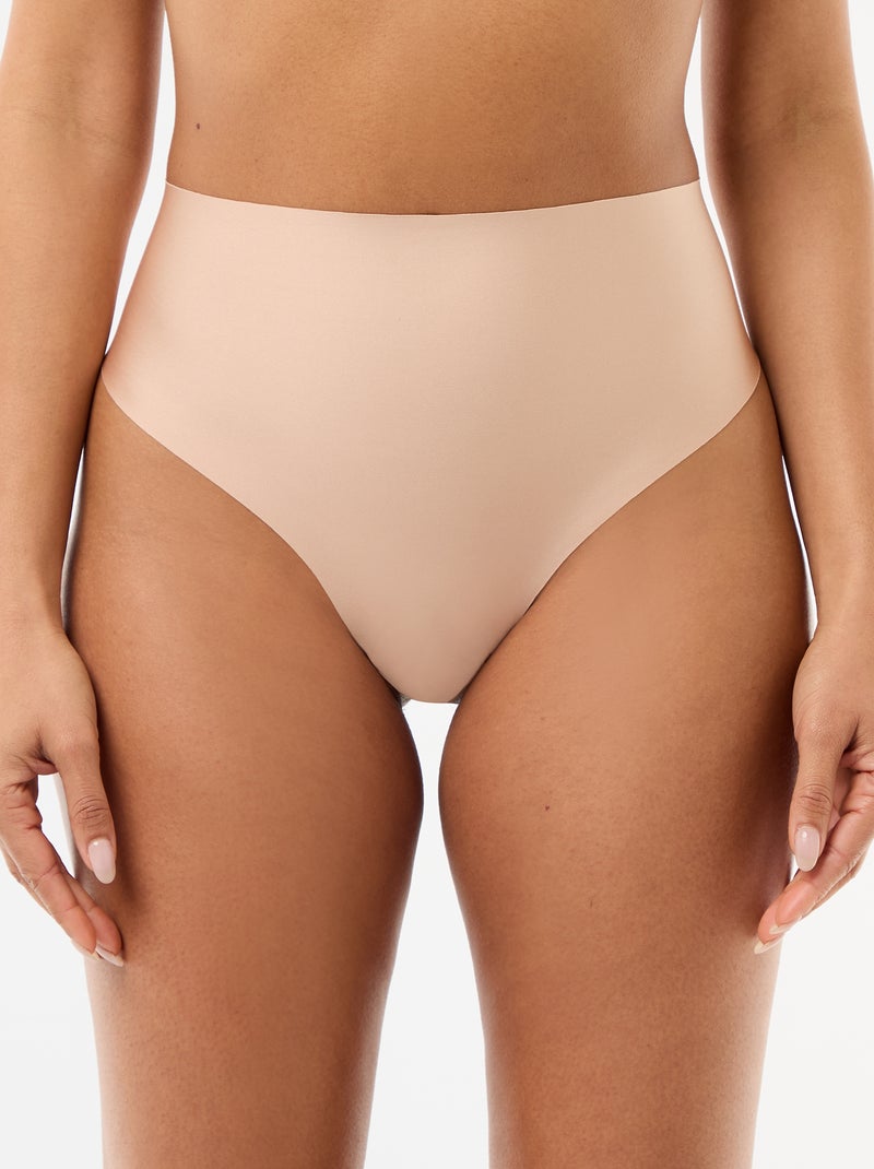 Tanga taille haute shapewear Ecru - Kiabi