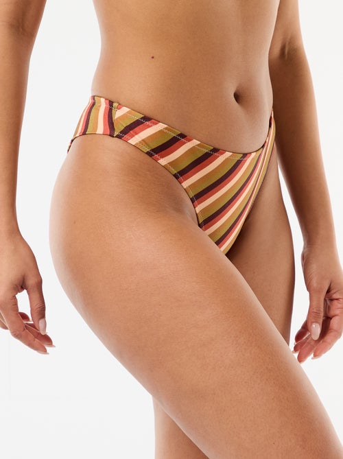 Tanga zwembroek van bedrukte microvezel - Kiabi