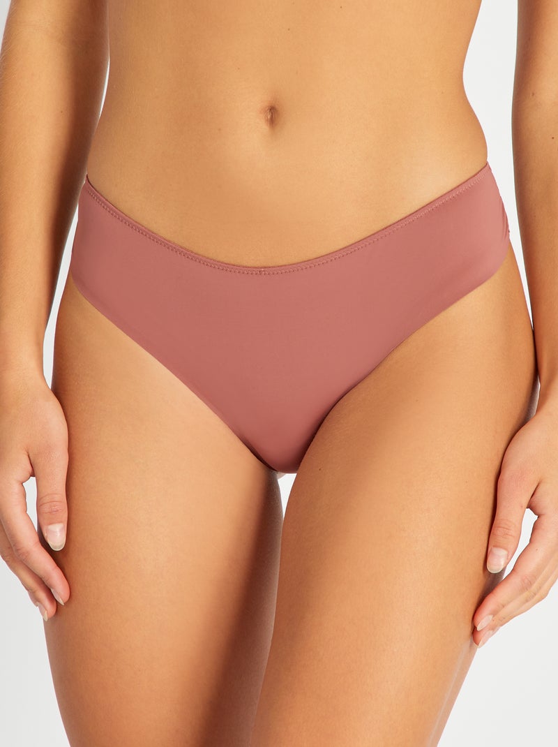 Tangaslip van microvezel en kant ROSE - Kiabi