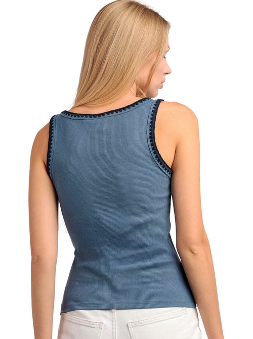 Tanktop canale hilo contraste - Kiabi Tanktop canale hilo contraste - Kiabi