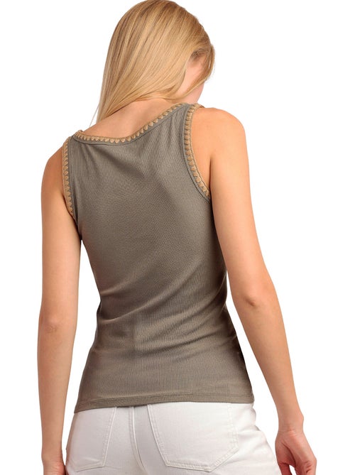 Tanktop canale hilo contraste - Kiabi Tanktop canale hilo contraste - Kiabi