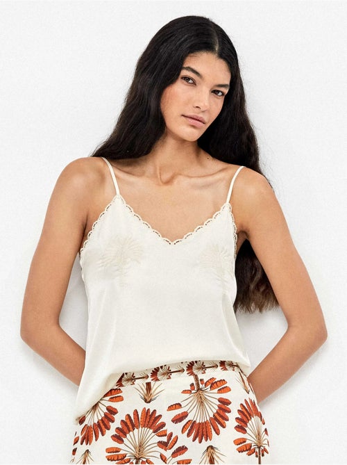 Tanktop met palmboom detail - Kiabi
