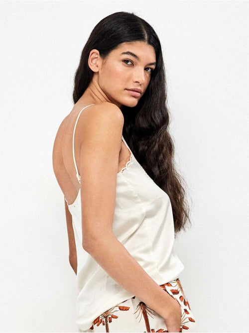 Tanktop met palmboom detail - Kiabi