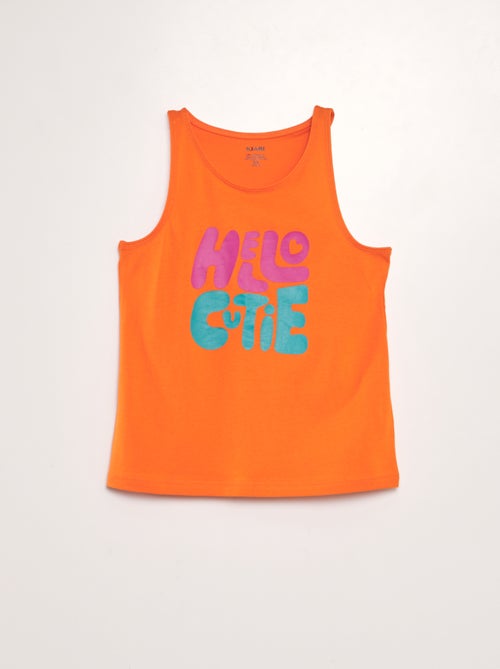 Tanktop met print - Kiabi
