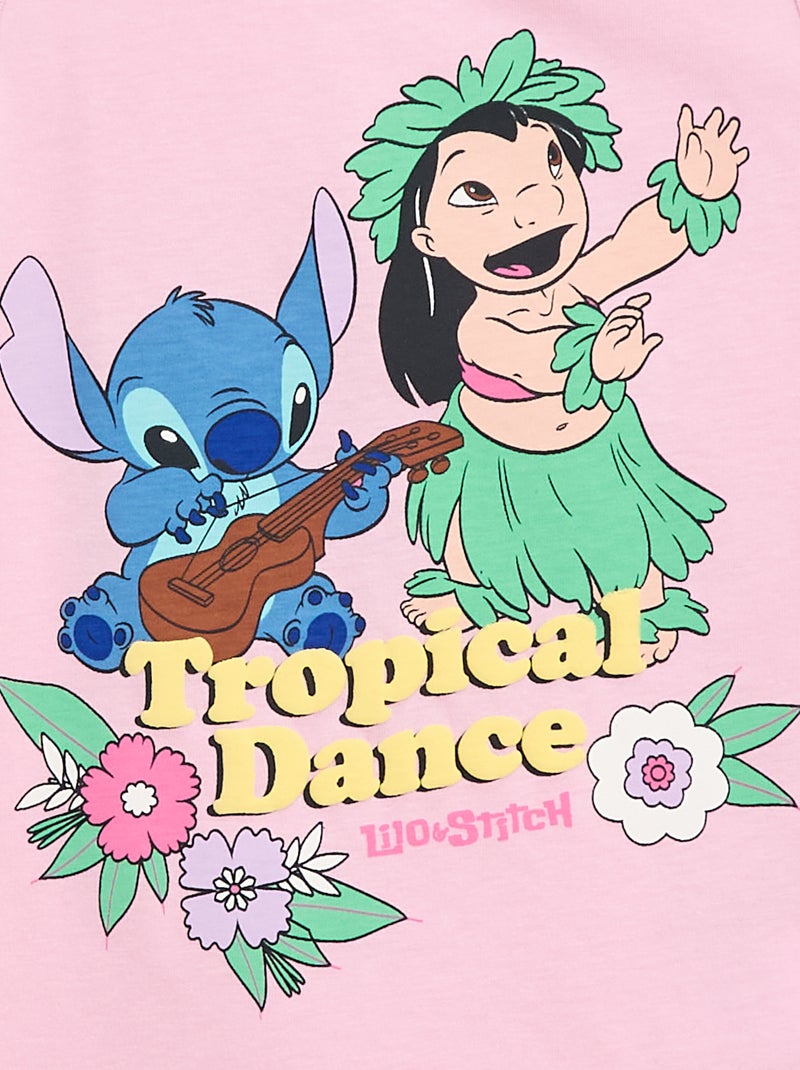 Tanktop met 'Stitch' 'Disney'-print Rose - Kiabi