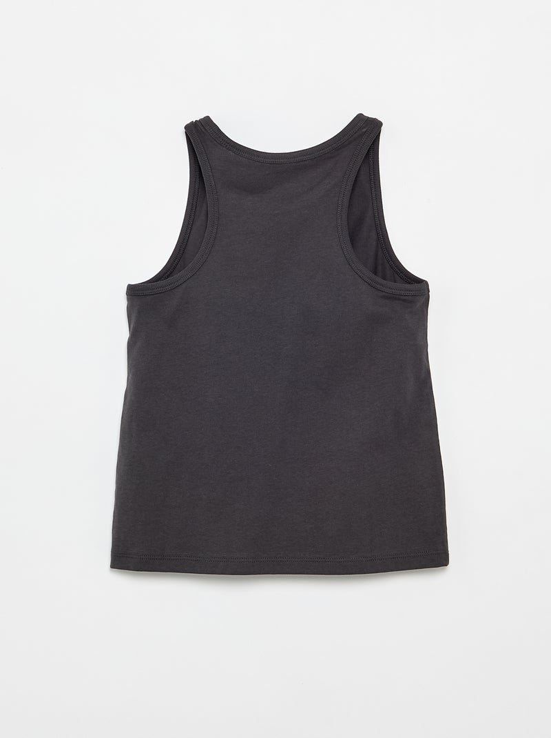 Tanktop met 'Stitch' 'Disney'-print Zwart - Kiabi