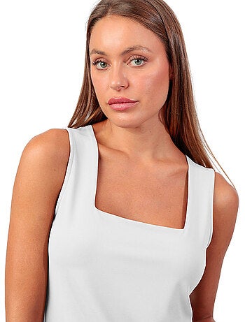 Tanktop met vierkante hals cuadrado