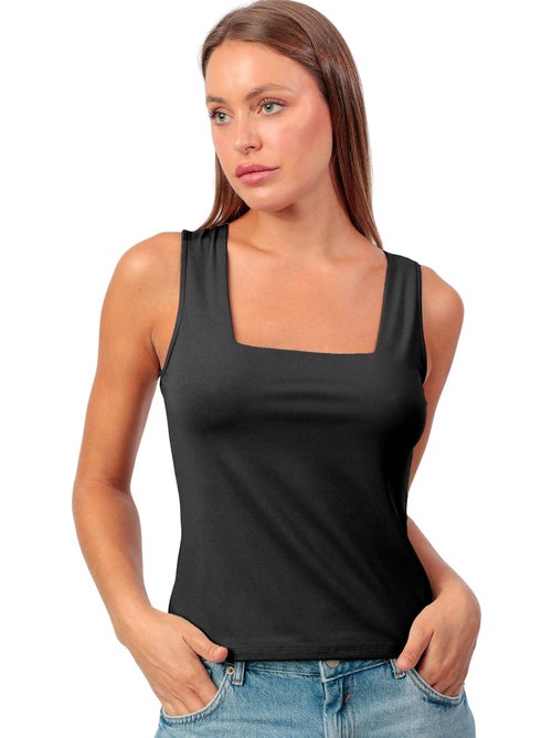 Tanktop met vierkante hals cuadrado - Kiabi Tanktop met vierkante hals cuadrado - Kiabi