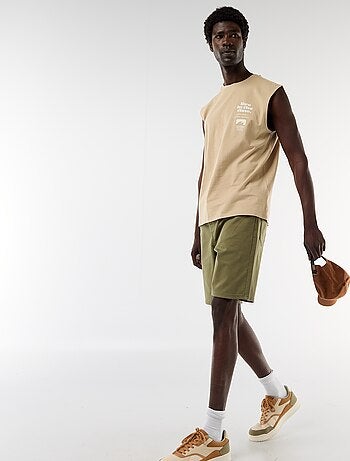 Tanktop met voor- en achterprint