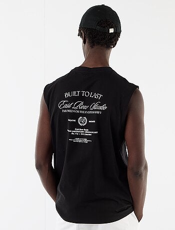 Tanktop met voor- en achterprint