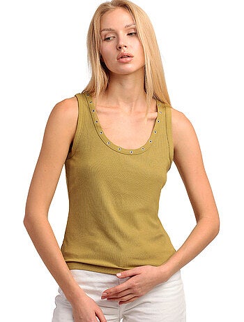 Tanktop metallic holes