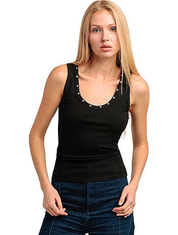 Tanktop metallic holes