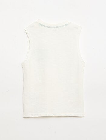 Tanktop van katoenjersey met print