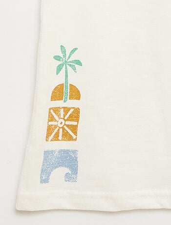Tanktop van katoenjersey met print