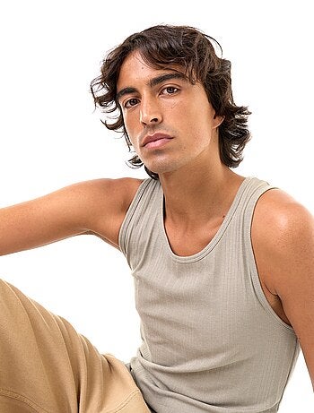 Tanktops van geribd jerseytricot