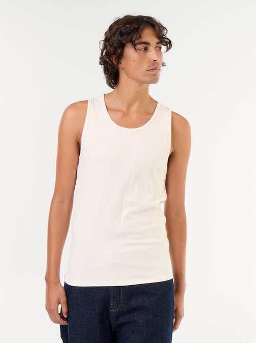 Tanktops van geribd jerseytricot - Kiabi