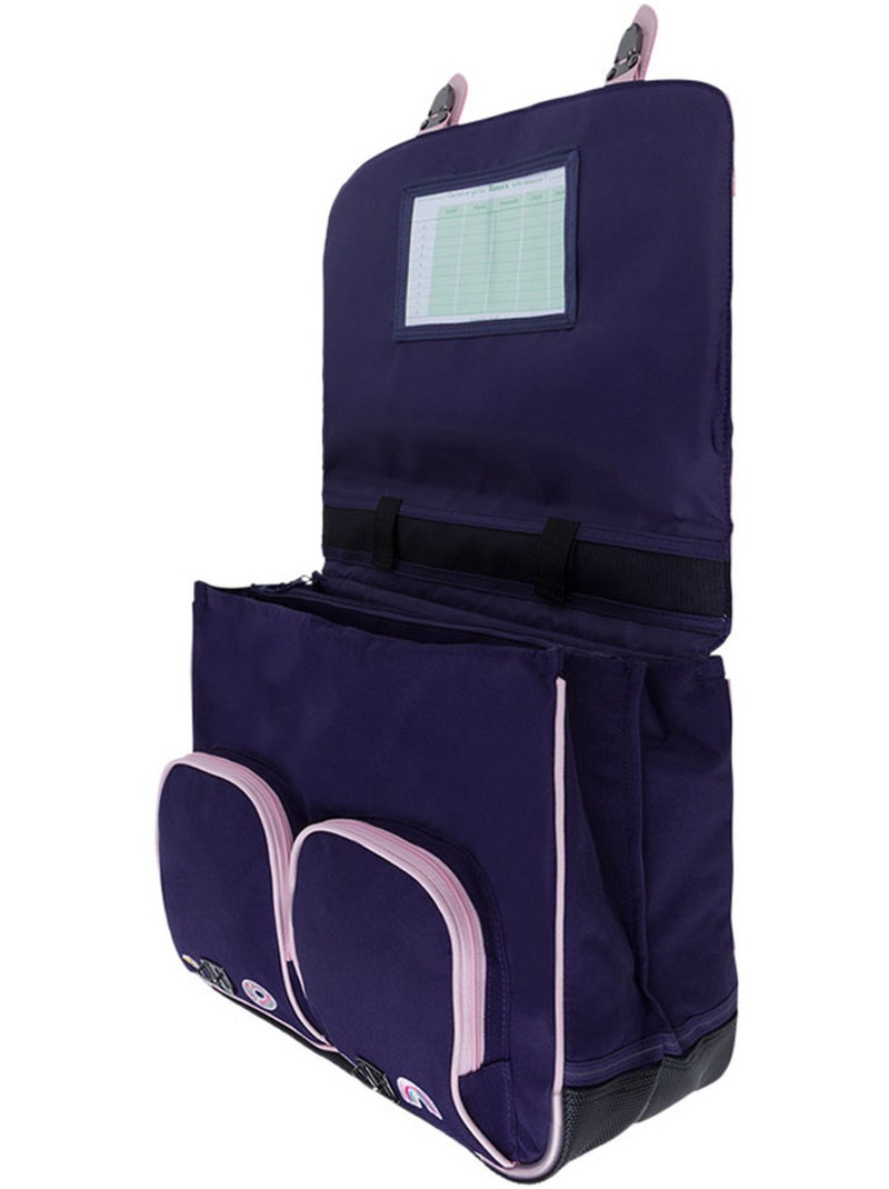 Tann’s Boekentas Joy 41 cm 2 vakken gerecycled polyester Paars - Kiabi