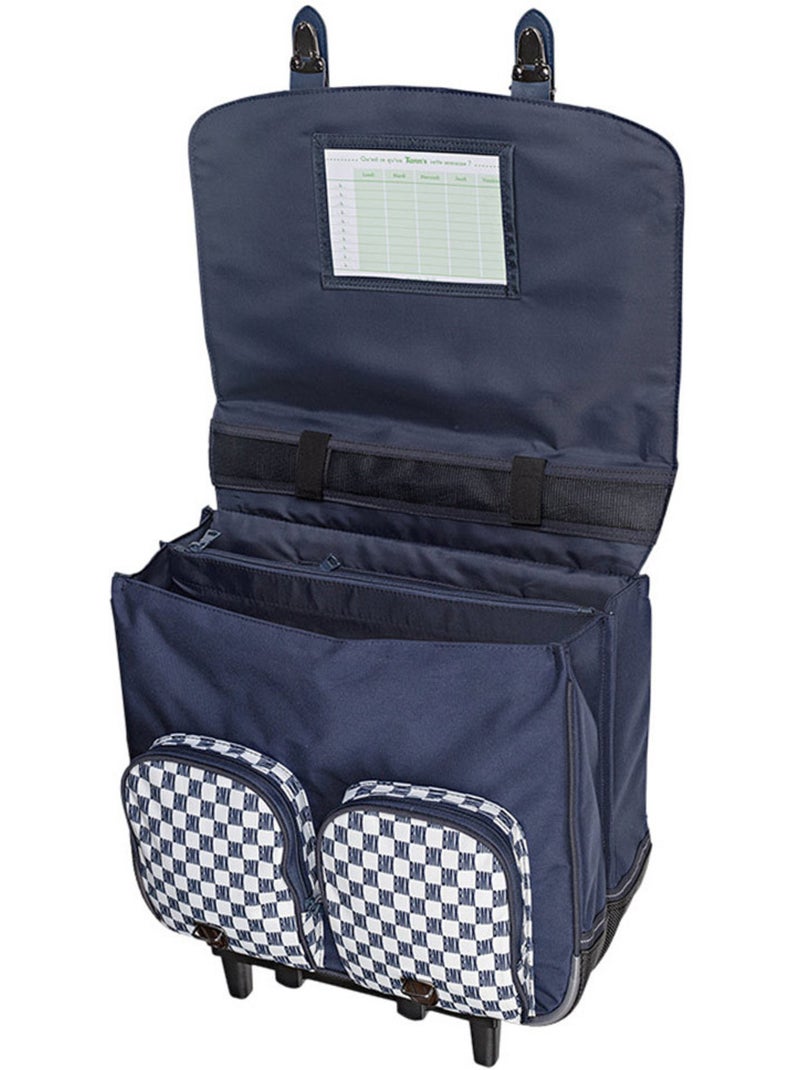 Tann's Trousse à roulettes Les Fantaisies Matheo 41 cm 2 compartiments Bleu marine - Kiabi