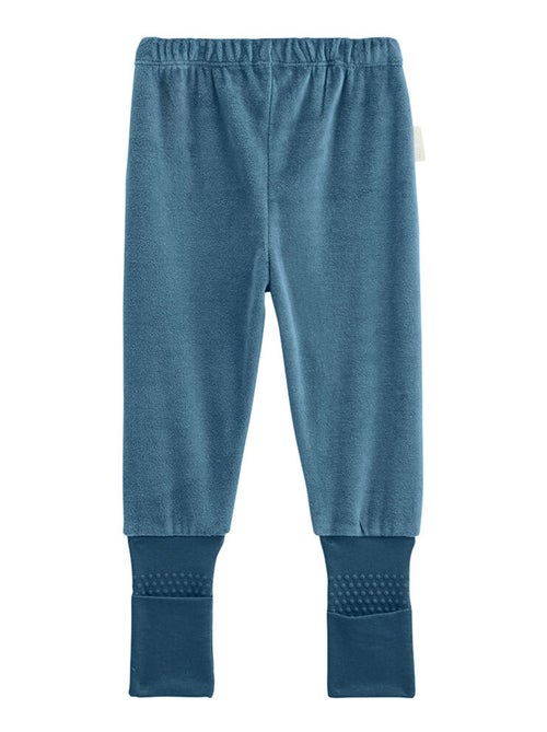 Tao tweedelige kinderpyjama van velours met oprolbare voetjes - Kiabi