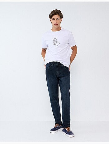 'taper fit' spijkerbroek, mo fashion