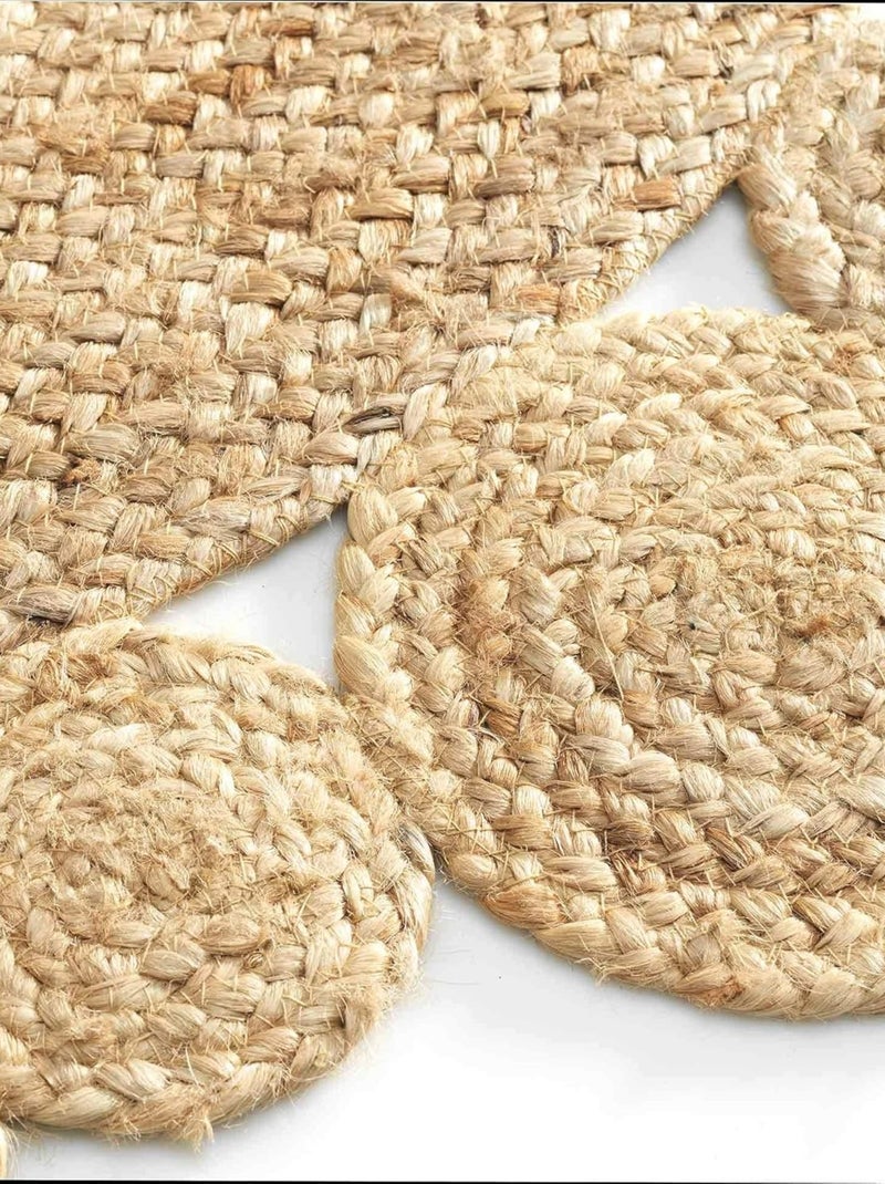 Tapijt van jute ajouré cordou promo linge Beige - Kiabi