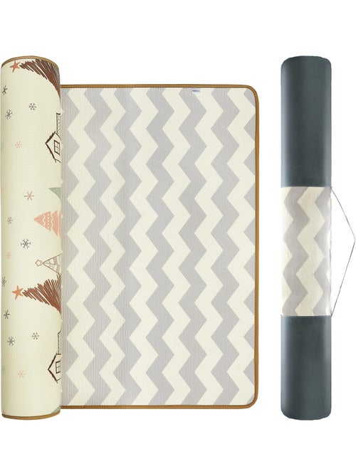 Tapis d eveil mousse xpe 180x150cm epais 2cm pliable foret zigzag moby-system - Kiabi Tapis d eveil mousse xpe 180x150cm epais 2cm pliable foret zigzag moby-system - Kiabi