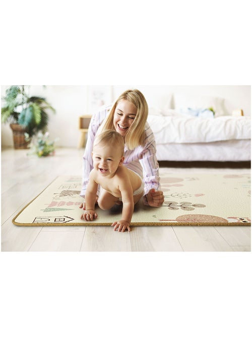 Tapis d eveil mousse xpe 180x150cm epais 2cm pliable foret zigzag moby-system - Kiabi Tapis d eveil mousse xpe 180x150cm epais 2cm pliable foret zigzag moby-system - Kiabi