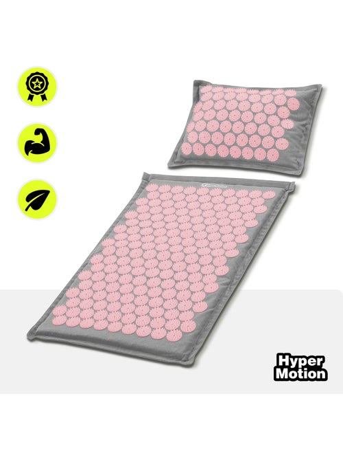 Tapis d'Acupression en Lin et Coton Éco Fibres de Coco et Sarrasin 7182 Points 68x42 - Kiabi