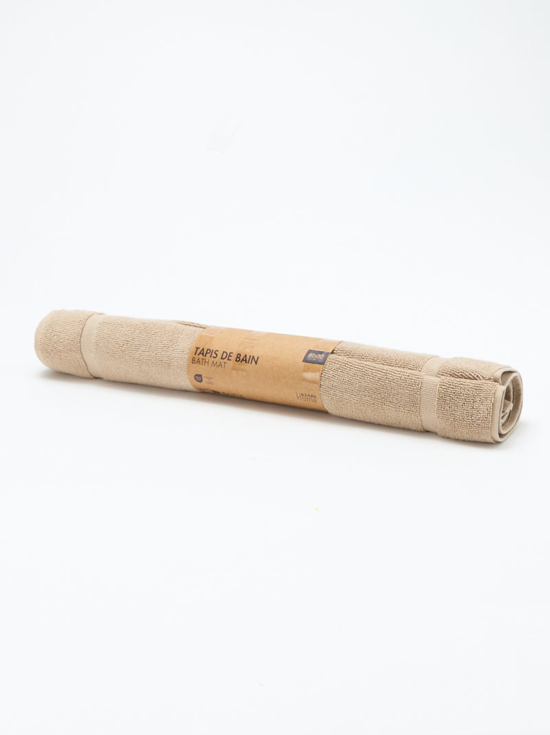 Tapis de bain 80 x 50 cm Beige - Kiabi